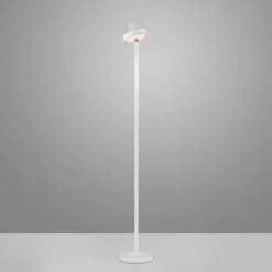 LED Akku Stehleuchte Weiß Dimmer Touch IP44 125,2 cm