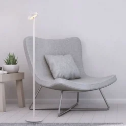 LED Akku Stehleuchte Weiß Dimmer Touch IP44 125,2 cm