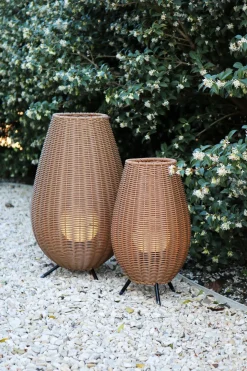 LED Akku Tischlampe dimmbar Natur IP44 36 cm 3000 K