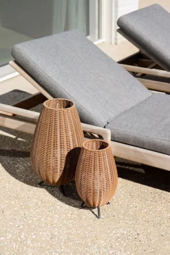 LED Akku Tischlampe dimmbar Natur IP44 50 cm 3000 K