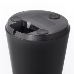 LED Akku Tischlampe dimmbar Touch IP54 Schwarz 28,9 cm