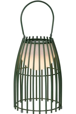 LED Akku Tischlampe dimmbar Grün IP44 40 cm Terrasse