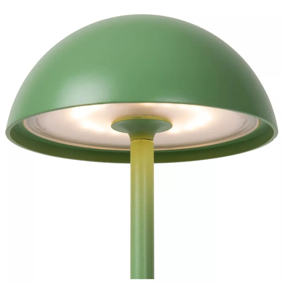 LED Akku Tischlampe Grün 32 cm 3000 K IP54 7h dimmbar