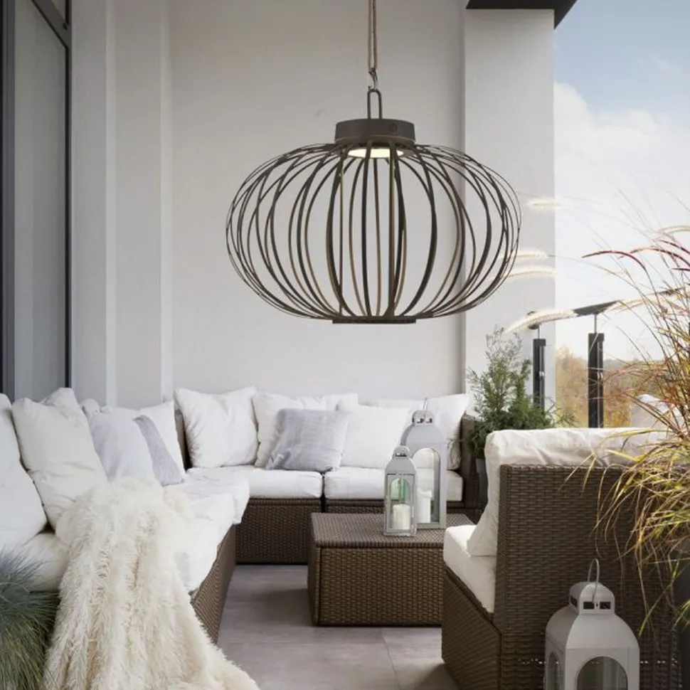 LED Akku Tischlampe IP44 Schwarz dimmbar Touch 37 cm