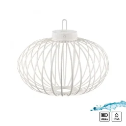 LED Akku Tischlampe IP44 Weiß dimmbar Touch 37 cm 2 W