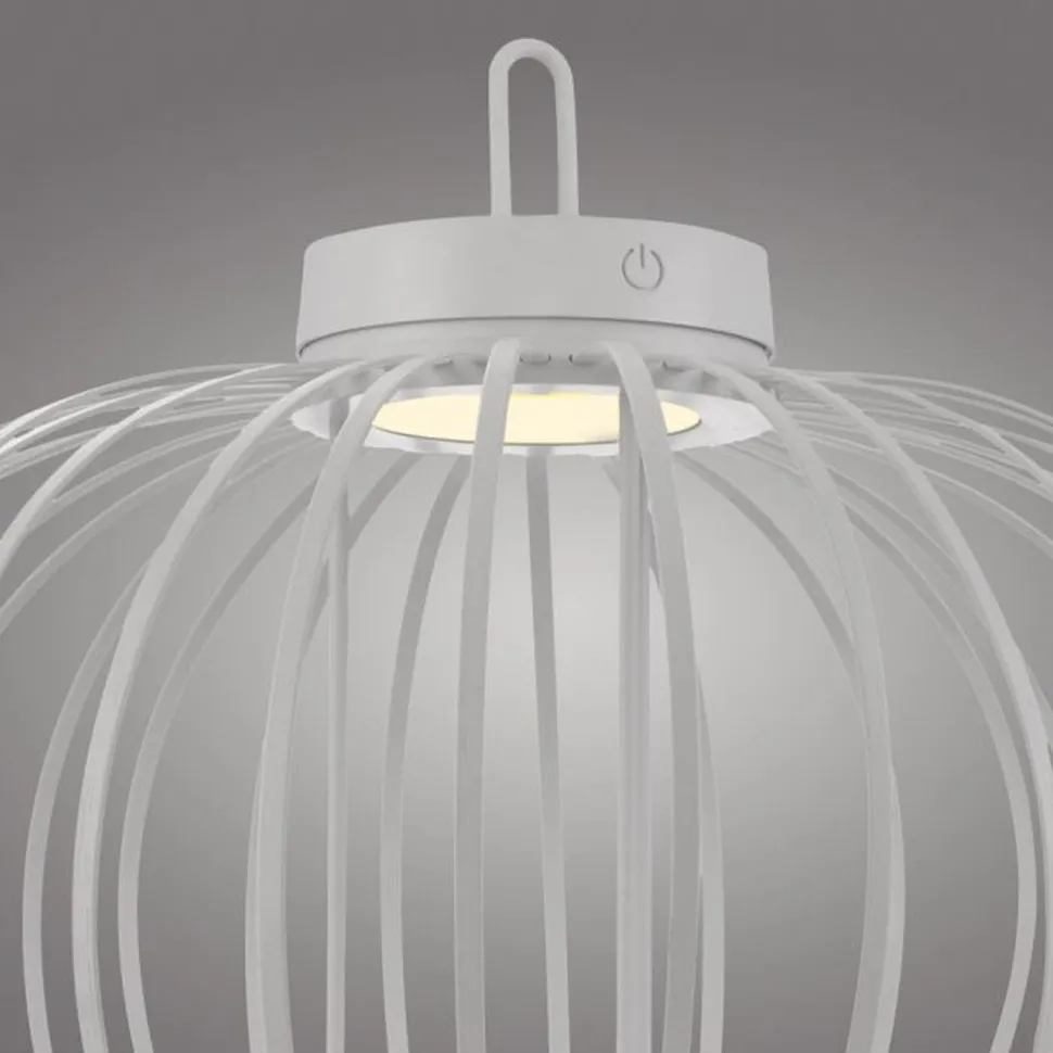 LED Akku Tischlampe IP44 Weiß dimmbar Touch 37 cm 2 W