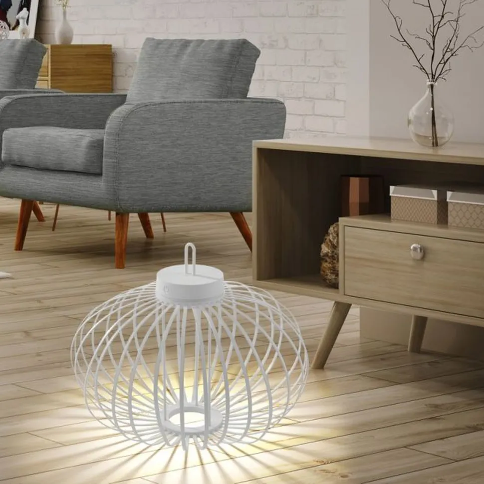 LED Akku Tischlampe IP44 Weiß dimmbar Touch 37 cm 2 W