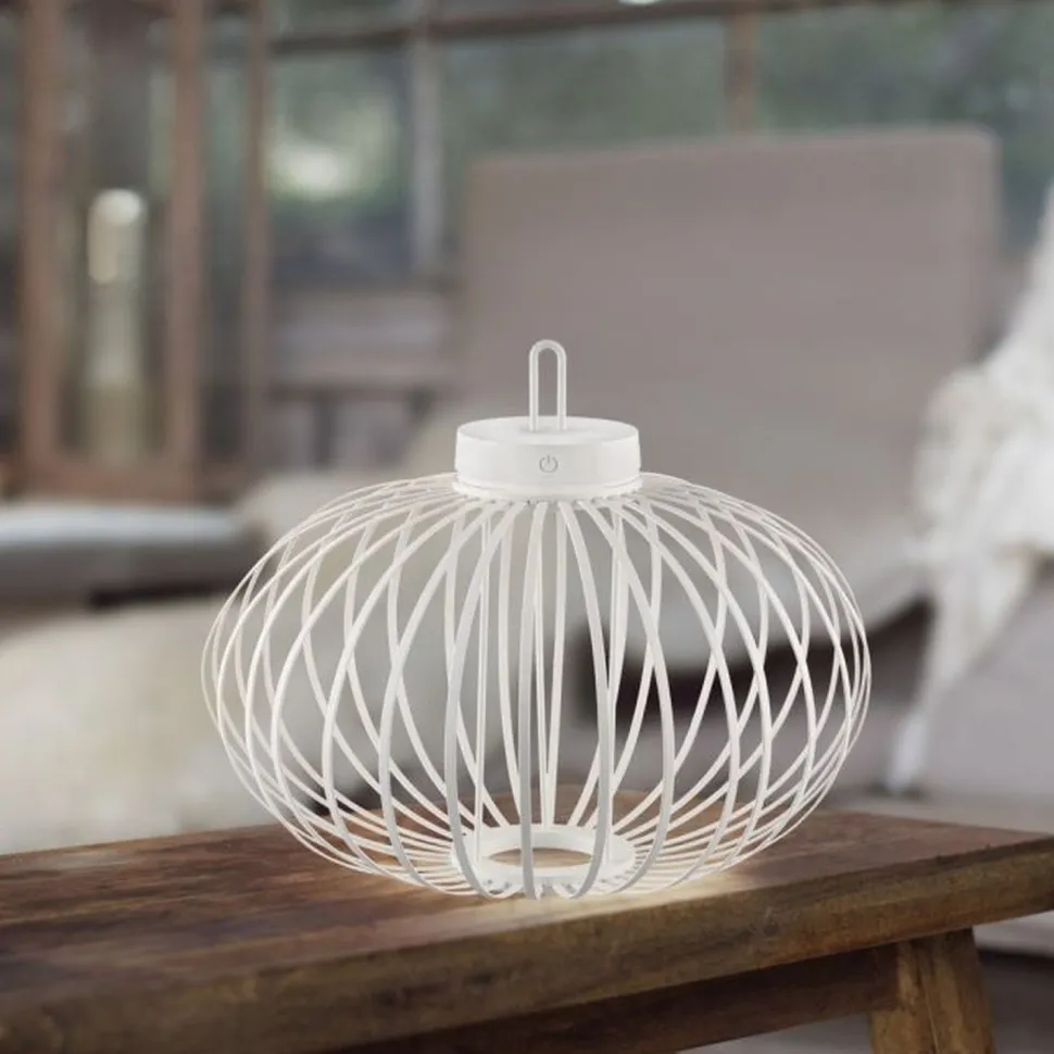 LED Akku Tischlampe IP44 Weiß dimmbar Touch 37 cm 2 W