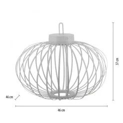LED Akku Tischlampe IP44 Weiß dimmbar Touch 37 cm 2 W