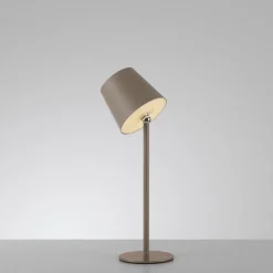 LED Akku Tischlampe Sandfarben dimmbar Touch 37 cm 2 W