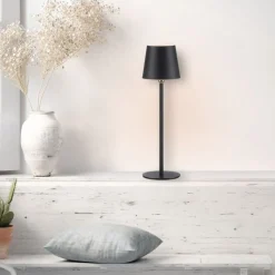 LED Akku Tischlampe Schwarz dimmbar Touch 37 cm 320 lm