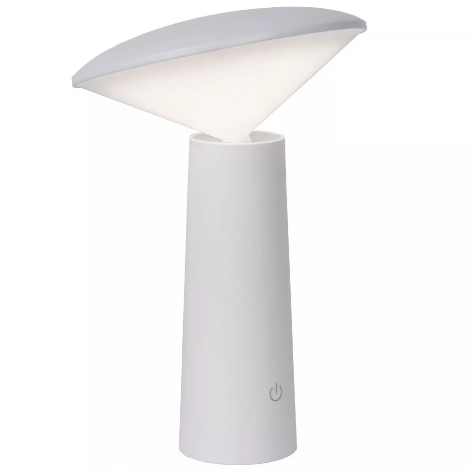 LED Akku Tischlampe Weiß 21,3 cm IP44 5h dimmbar