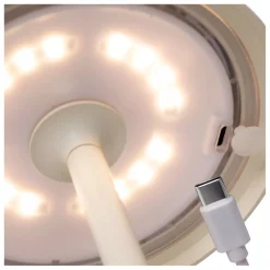 LED Akku Tischlampe Weiß 32 cm 3000 K IP54 7h dimmbar