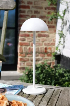 LED Akku Tischlampe Weiß 32 cm 3000 K IP54 7h dimmbar