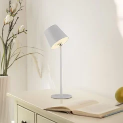 LED Akku Tischlampe Weiß dimmbar Touch 37 cm 320 lm 2 W