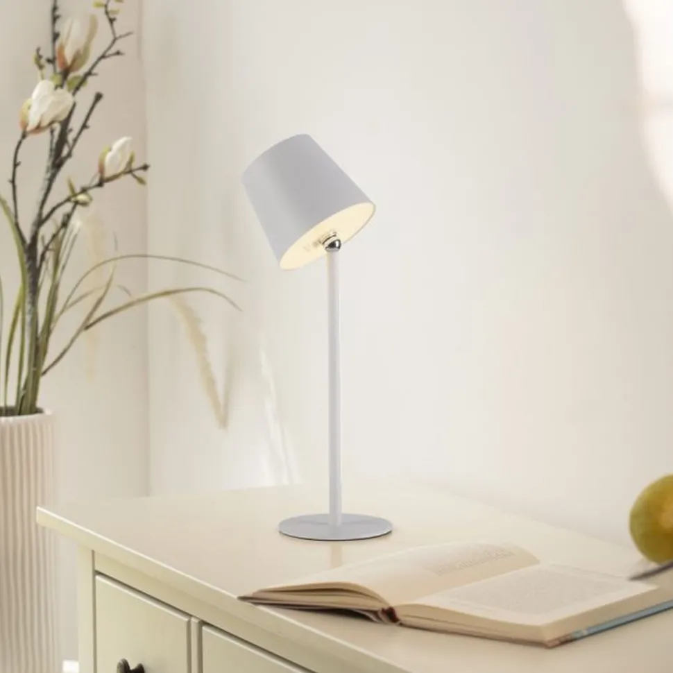 LED Akku Tischlampe Weiß dimmbar Touch 37 cm 320 lm 2 W