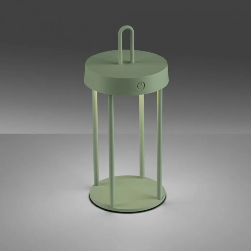 LED Akku Tischleuchte Aluminium dimmbar IP44 2 W Grün