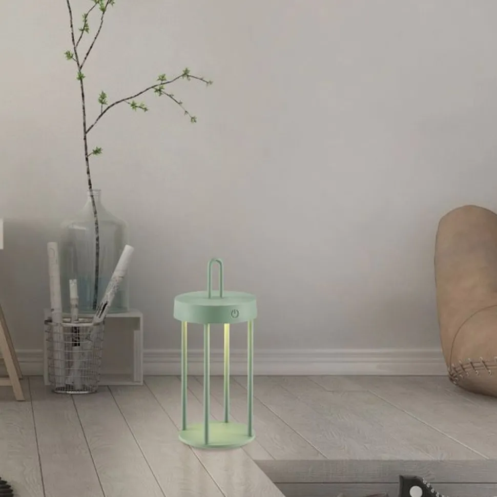 LED Akku Tischleuchte Aluminium dimmbar IP44 2 W Grün