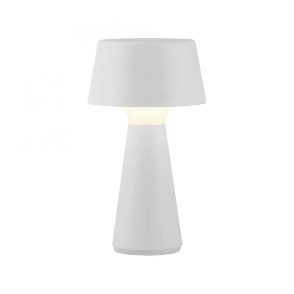 LED Akku Tischleuchte dimmbar Touch IP54 Weiß 28,9 cm