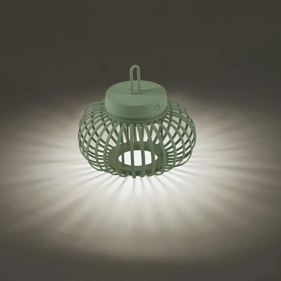 LED Akku Tischleuchte Dimmer Touch 22 cm IP44 2 W Grün