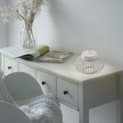 LED Akku Tischleuchte Dimmer Touch 22 cm IP44 2 W Weiß