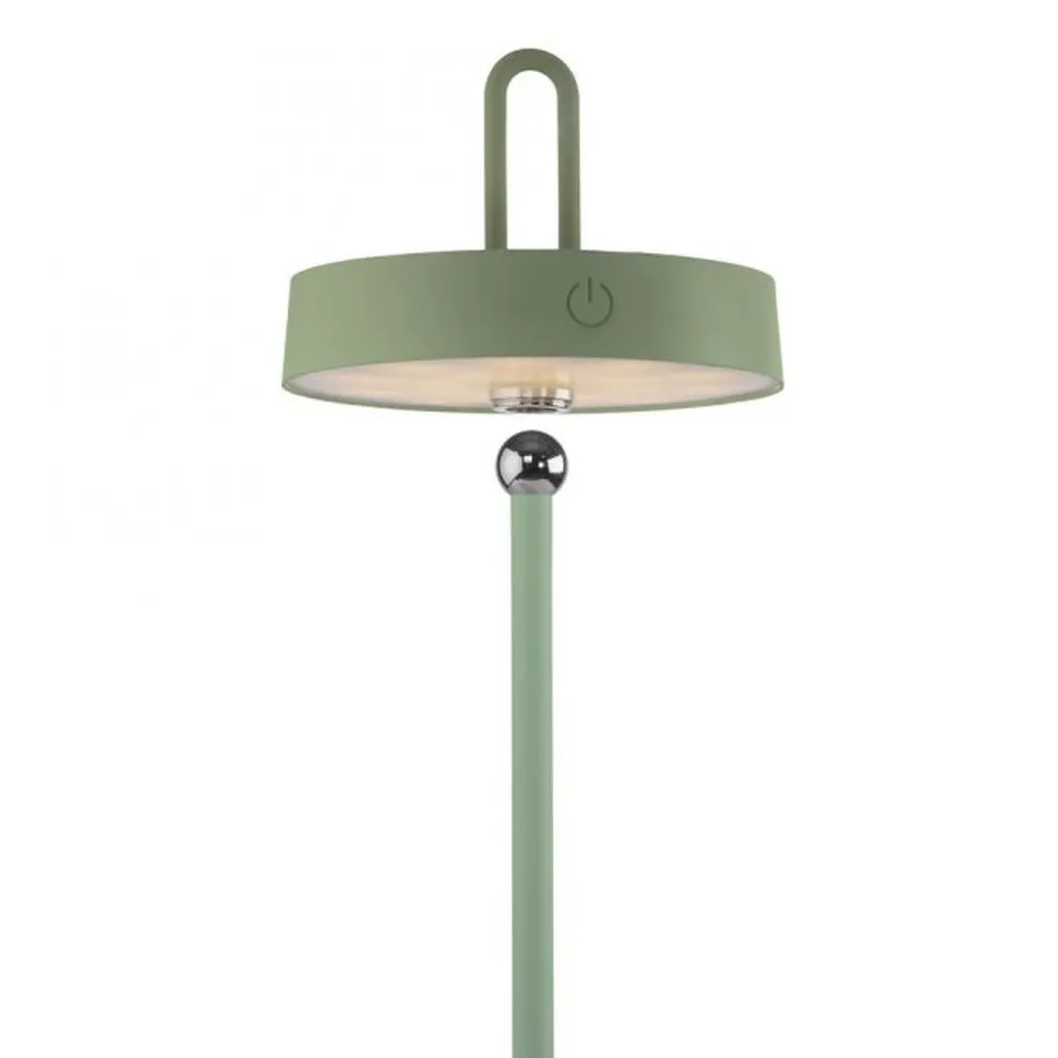 LED Akku Tischleuchte Grün Dimmer Touch IP44 47,2 cm