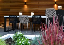 LED Akku Tischleuchte Holz Weiß 3000 K IP44 26,5 cm