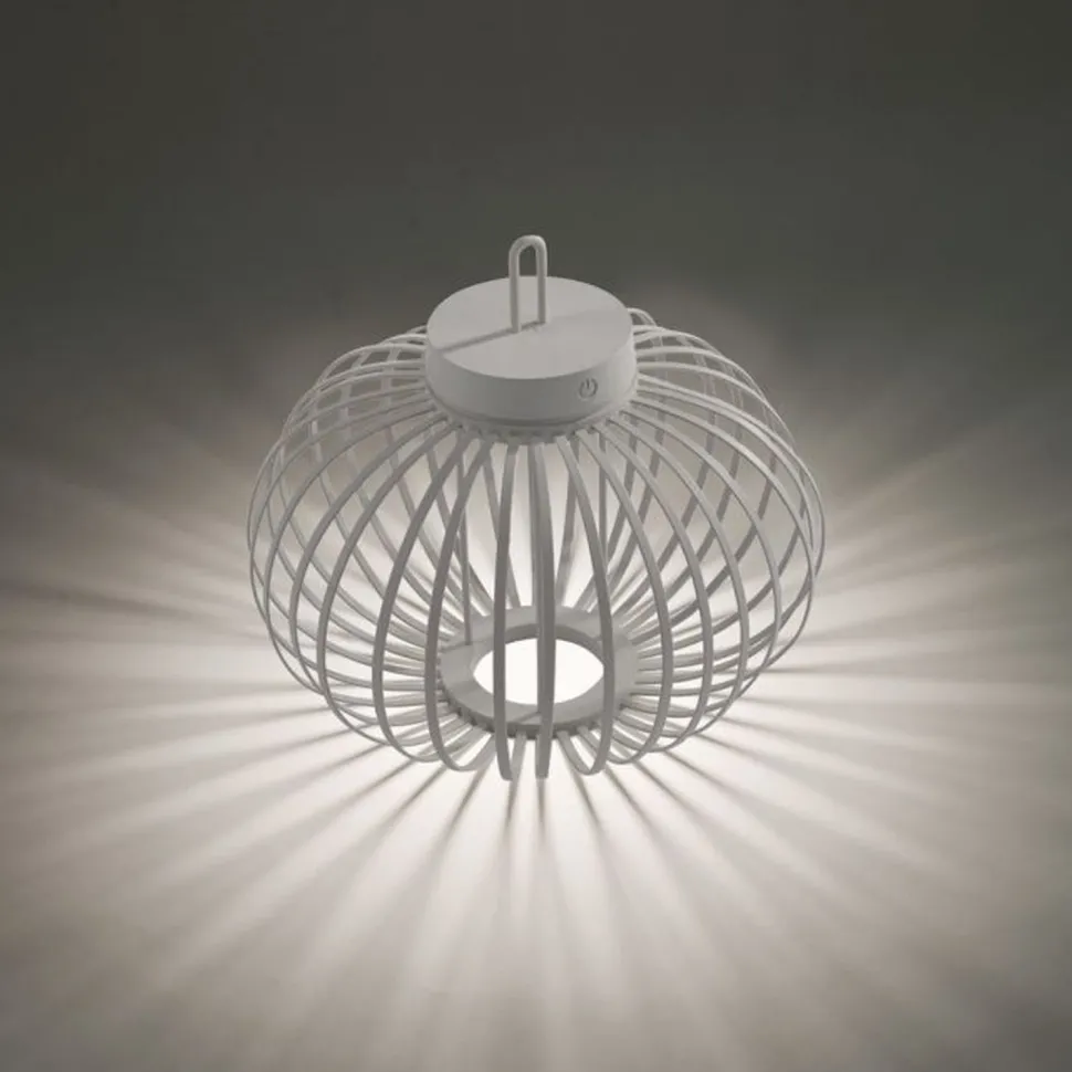 LED Akku Tischleuchte IP44 Schwarz dimmbar Touch 33 cm