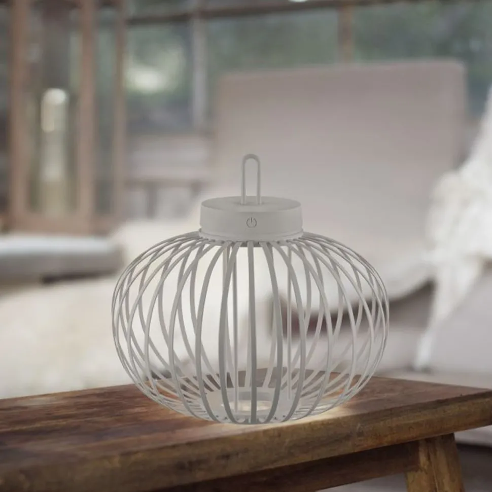 LED Akku Tischleuchte IP44 Schwarz dimmbar Touch 33 cm