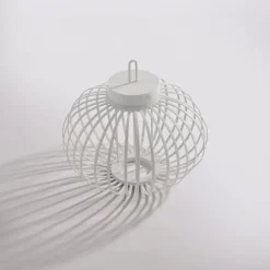 LED Akku Tischleuchte Weiß Dimmer Touch 33 cm IP44 2 W