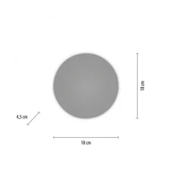 LED Akku Wandlampe Grau dimmbar Fernbedienung Timer 1 W