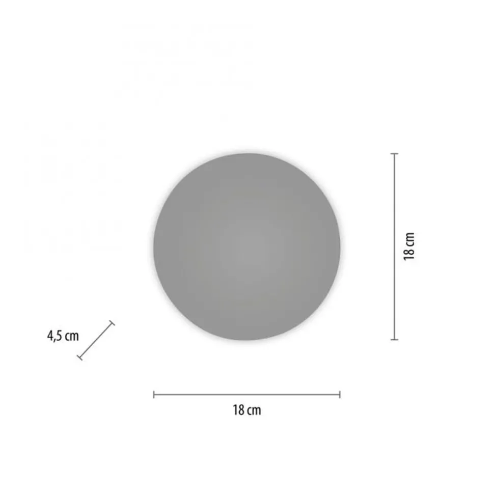 LED Akku Wandlampe Grau dimmbar Fernbedienung Timer 1 W