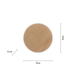 LED Akku Wandlampe Holz dimmbar Fernbedienung Timer 1 W