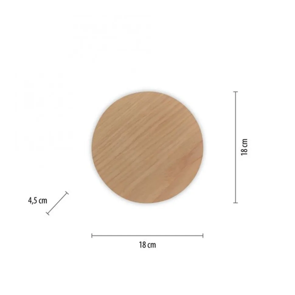 LED Akku Wandlampe Holz dimmbar Fernbedienung Timer 1 W