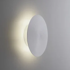 LED Akku Wandlampe in Silber dimmbar mit Fernbedienung