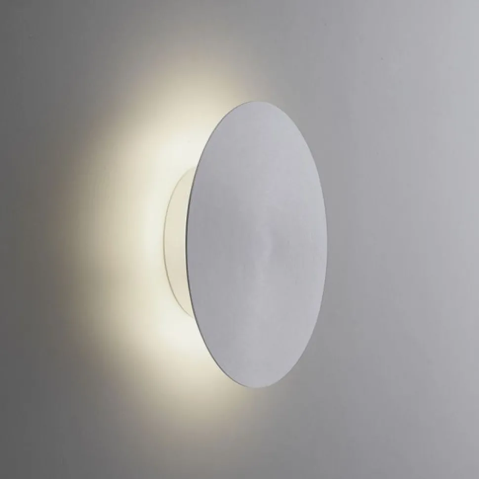 LED Akku Wandlampe in Silber dimmbar mit Fernbedienung