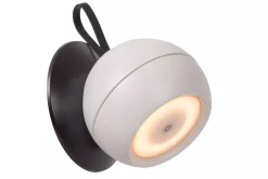 LED Akku Wandspot flexibel Schwarz Weiß IP54 3000 K