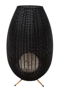 LED Akku Wegeleuchte dimmbar Schwarz IP44 79 cm 3000 K