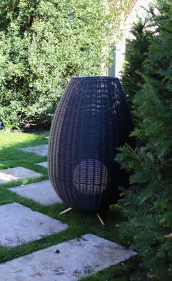 LED Akku Wegeleuchte dimmbar Schwarz IP44 79 cm 3000 K