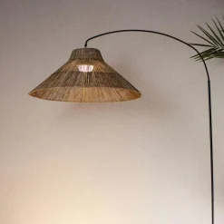 LED Außenlampe Akku 155 cm 2-in-1 IP54 Seegras Metall