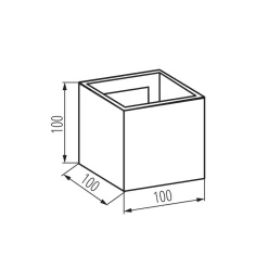 LED Außenlampe Aluminium Weiß IP54 verstellbares Licht