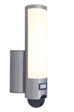LED Außenlampe Bewegungsmelder Edelstahl IP44 dimmbar