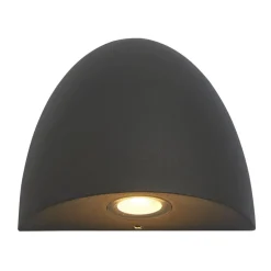 LED Außenlampe Downlight IP54 Schwarz 3000 K 103,8 lm Alu