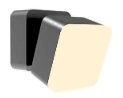 LED Außenlampe Wand Aluminium IP44 Anthrazit Weiß eckig