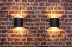 LED Außenlampe Wand Aluminium IP44 8 W 650 lm Anthrazit