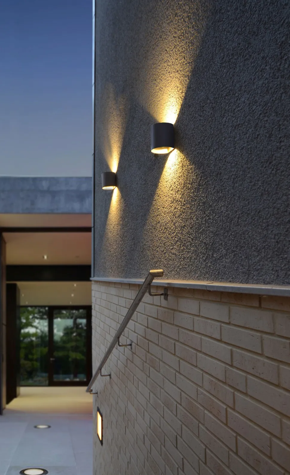 LED Außenlampe Wand Aluminium IP44 8 W 650 lm Anthrazit