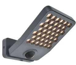 LED Außenlampe Wand Bewegungssensor IP54 schwenkbar