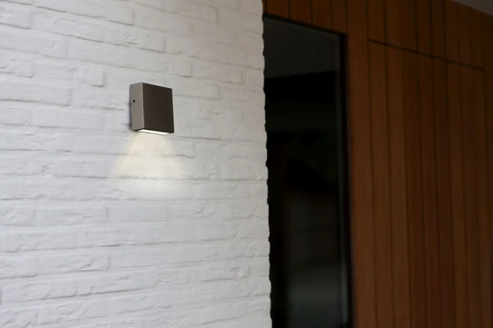 LED Außenlampe Wand Edelstahl IP54 10 W 4000 K Up Down