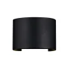 LED Außenlampe Wand Metall IP54 Up Down 400 lm Schwarz