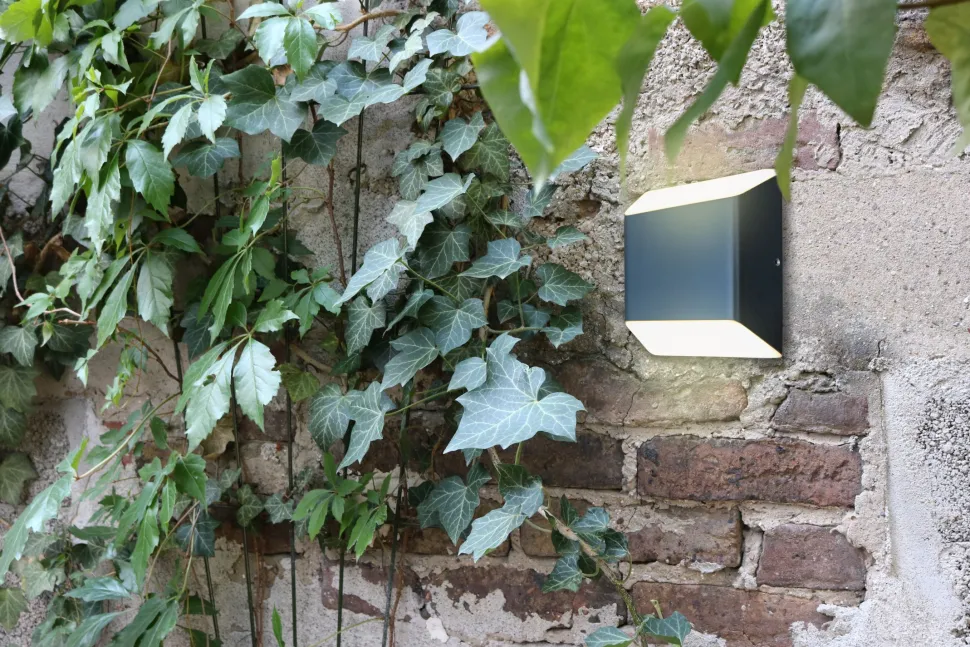 LED Außenleuchte Aluminium IP54 H:12,4 cm 7 W Up Down